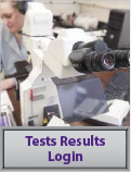 test results login